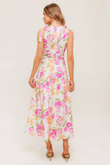 PINK TULIP GARDEN - TOP & MIDI SKIRT SET