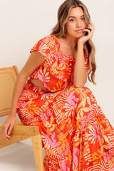 SUNBEAMS TOP & SKIRT SET - RED