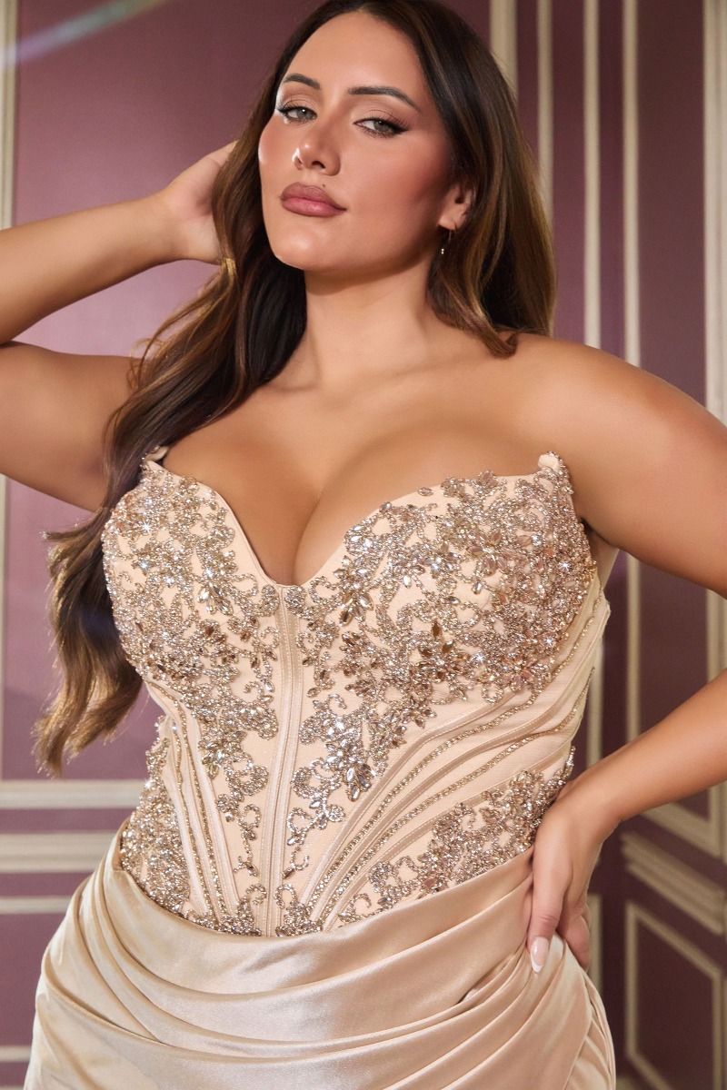 Darylanna Gown - Strapless Corset Evening Dress