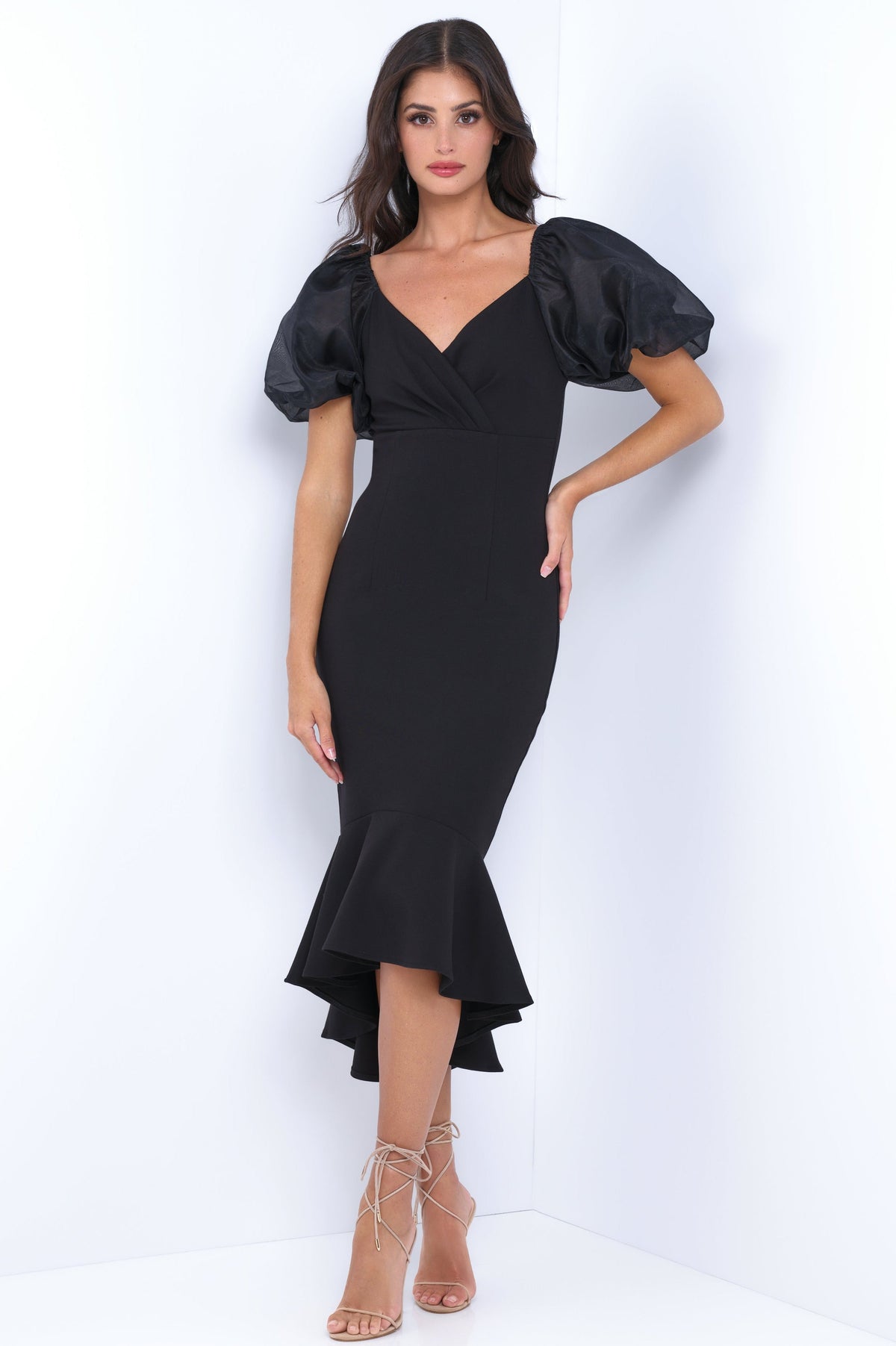 Diana Midi Dress - Black