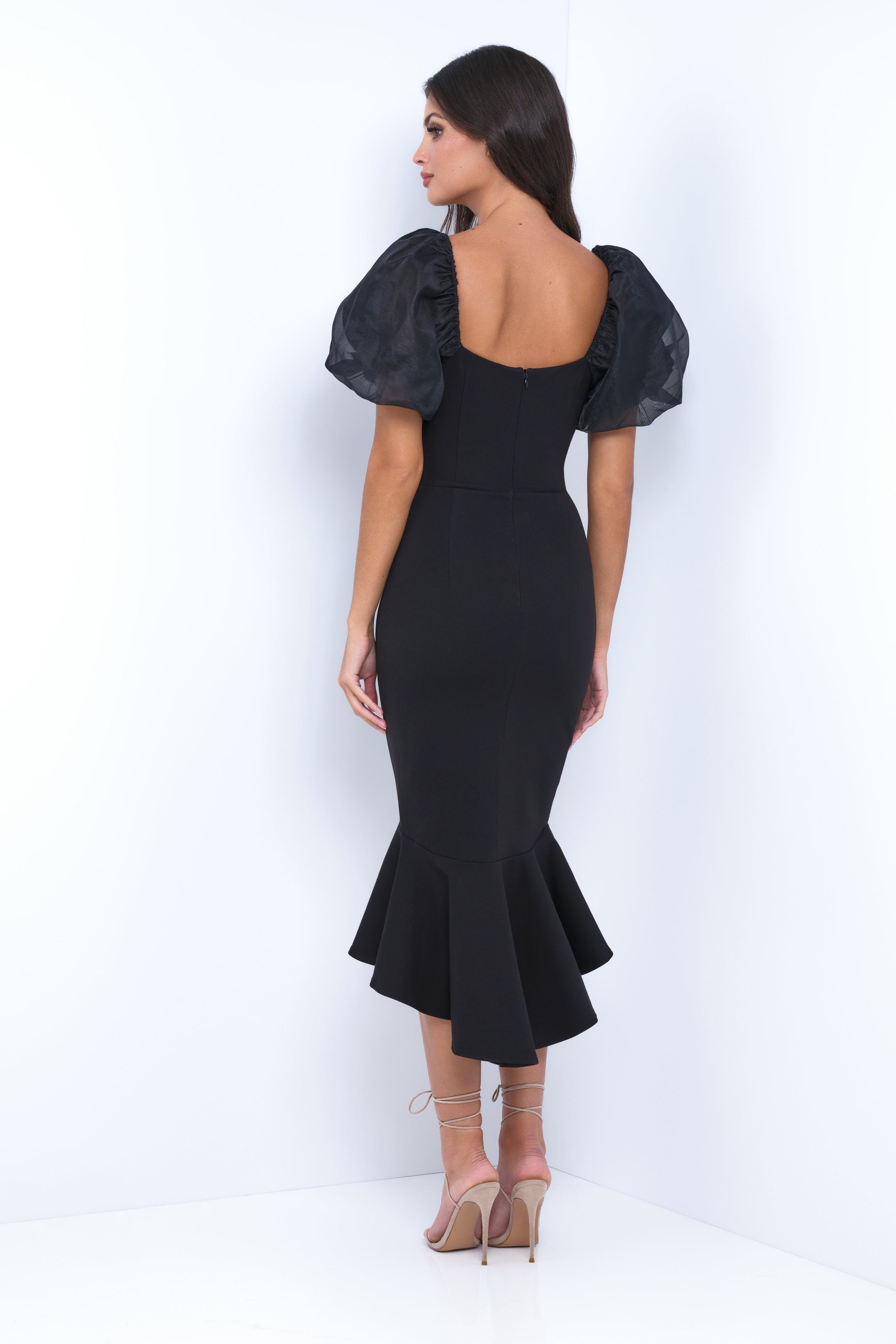 Diana Midi Dress - Black