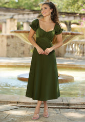 Maldives Midi Dress - Olive