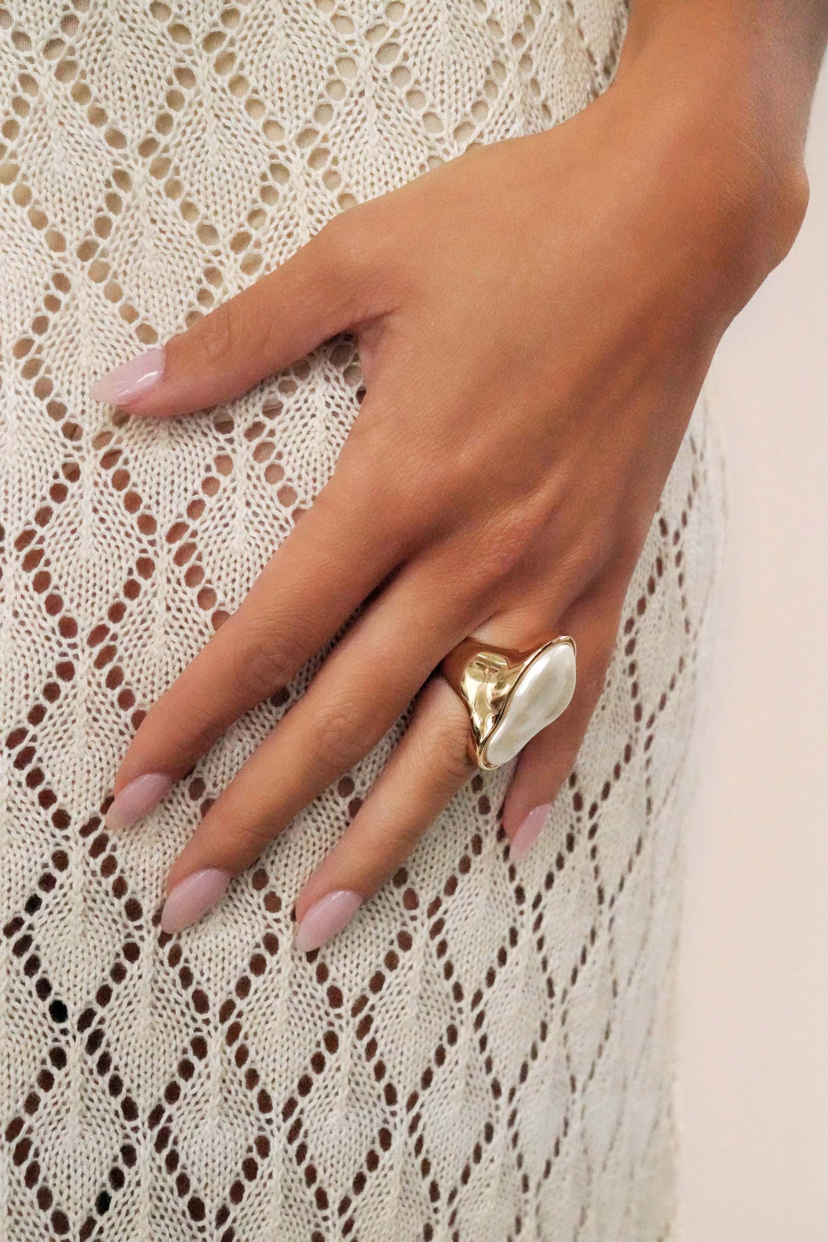 Sea-born Pearl Ring