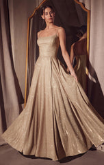 Eileen Gown - Elegant Shimmer Drape Formal Dress
