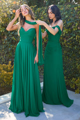 Tinsley Gown - Stretch Off-the-Shoulder Dress