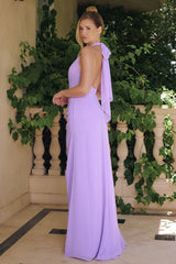 GRACELYN GOWN - CHIFFON HALTER DRESS