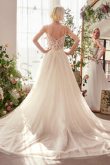 WL029 - Lace & Tulle Bridal Ball Gown - Andrea & Leo
