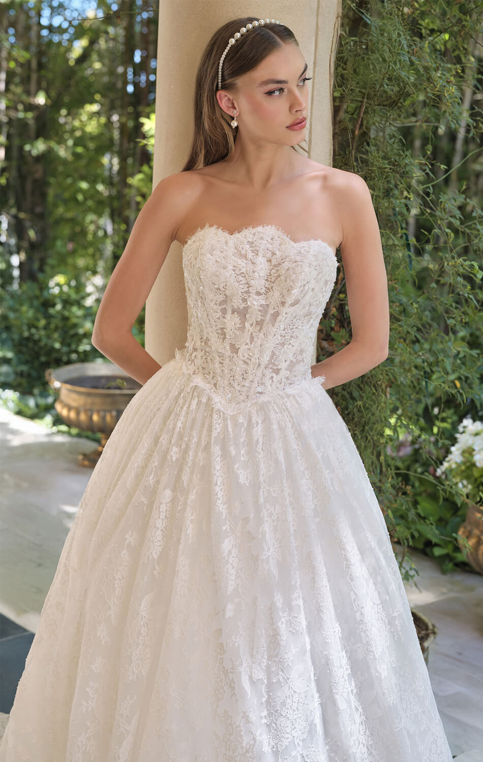WL061 - Antheia Lace Ball Gown - Andrea & Leo