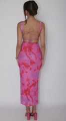 Size XS, Wanda Maxi Dress - Pink - FINAL SALE