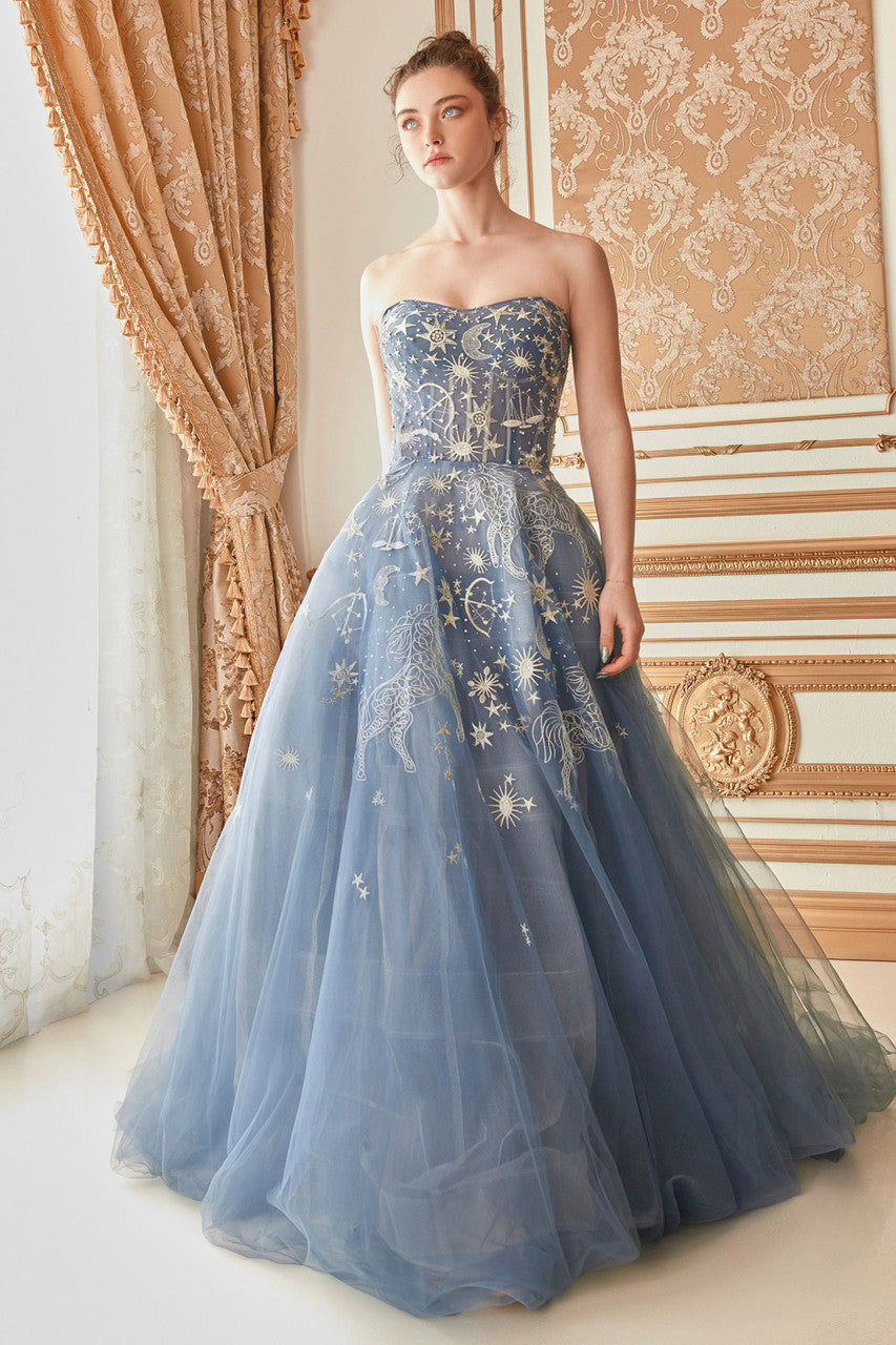 A0890 - Constellation Selene Tulle Ball Gown - Andrea & Leo