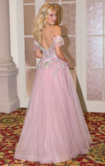 A1479 - Blooming Beaded Ball Gown - Andrea & Leo
