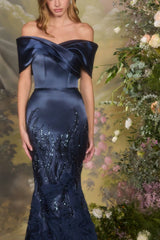 A1482 - Wallace Fitted Gown - Andrea & Leo