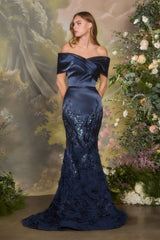 A1482 - Wallace Fitted Gown - Andrea & Leo
