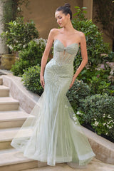A1492 - Crystal Mae Mermaid Gown - Andrea & Leo