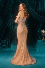 A1505 - Wilhelmina Winged Gown - Andrea & Leo