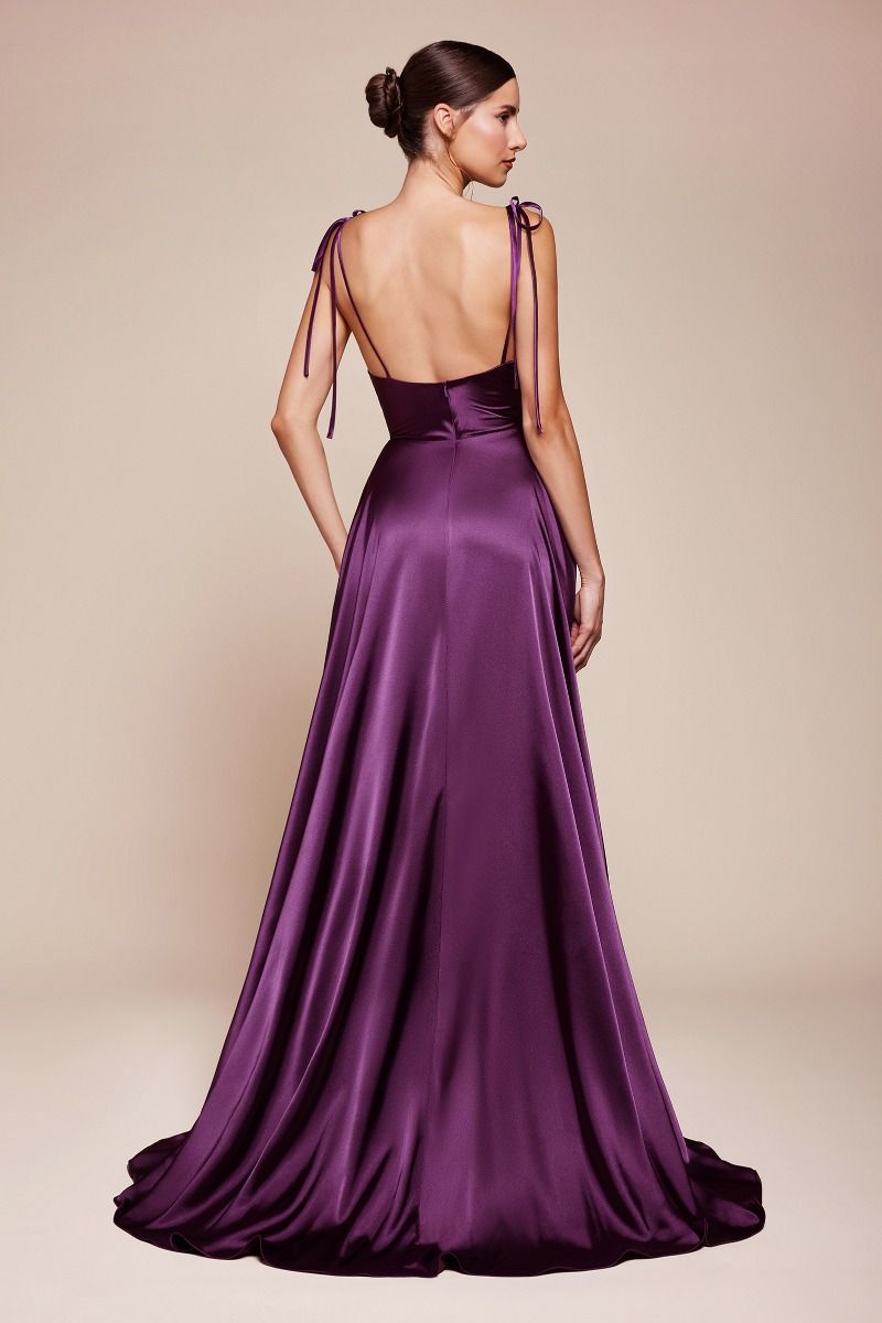 LOTTIE GOWN - SATIN A-LINE DRESS