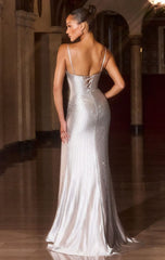 ROMINA GOWN - LINEAR HOT STONE FITTED DRESS