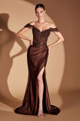 VERONA GOWN - GLITTER SATIN CORSET DRESS