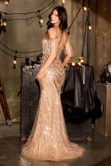 Maya Gown - Fitted Dress With Fringe