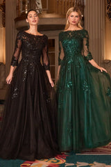 FRANCESCA GOWN - BALL GOWN WITH SLEEVES