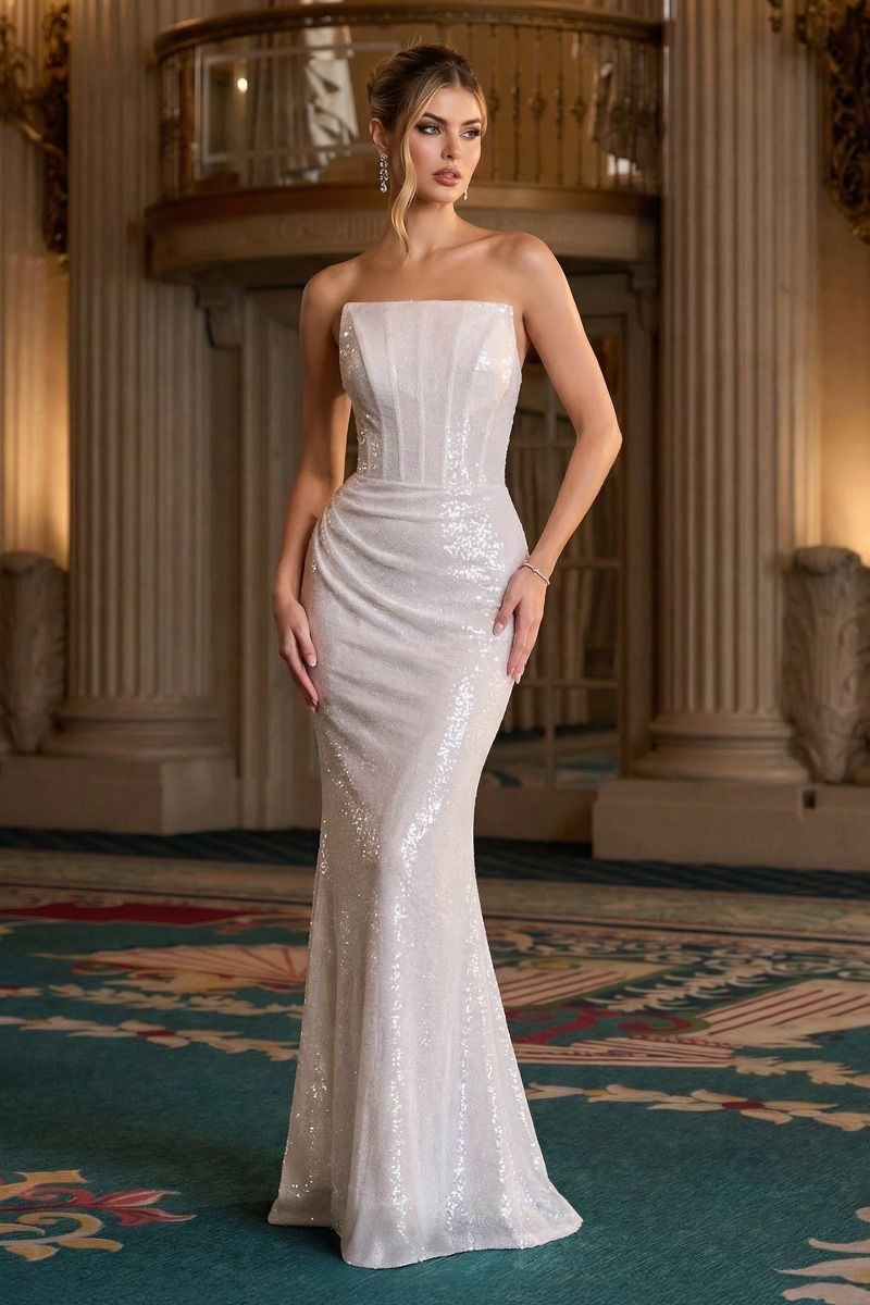 Salem Gown - Strapless Sequin Evening Dress