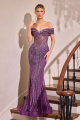 BIANCA GOWN - MERMAID BEADED EVENING DRESS