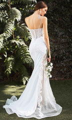 LUCILLE GOWN - MERMAID ILLUSION BRIDAL GOWN - OFF WHITE