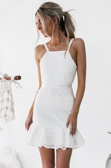 The Shona Dress - White Mini Dress