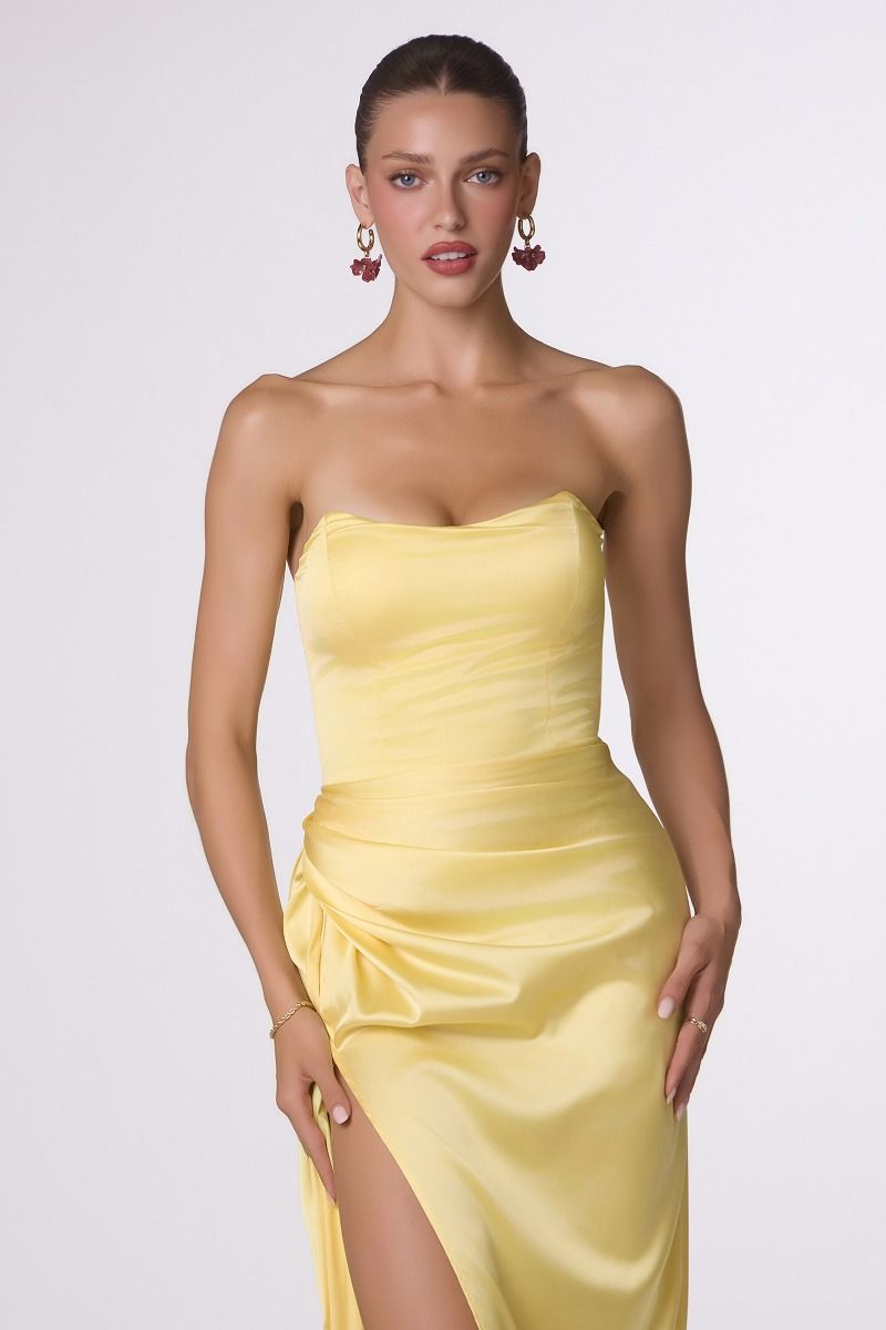 Greyson Gown - Strapless Satin Dress