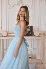 OPHELIA GOWN - STRAPLESS A-LINE DRESS WITH BOW