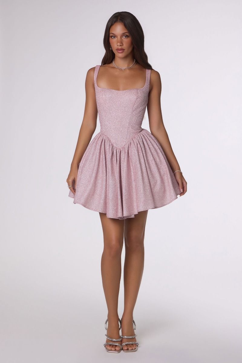 Martine Mini Dress - Shimmering Fit & Flare Cocktail Dress