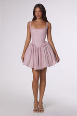Martine Mini Dress - Shimmering Fit & Flare Cocktail Dress