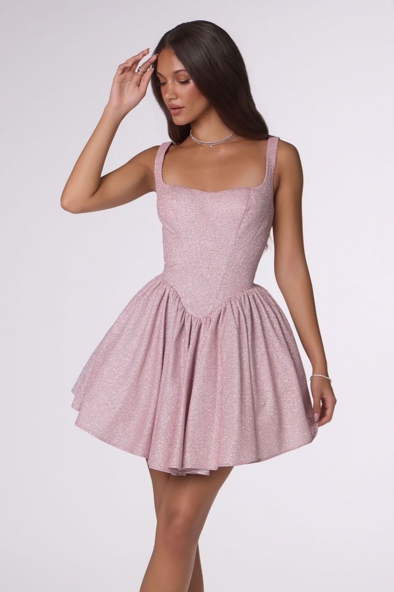 Martine Mini Dress - Shimmering Fit & Flare Cocktail Dress