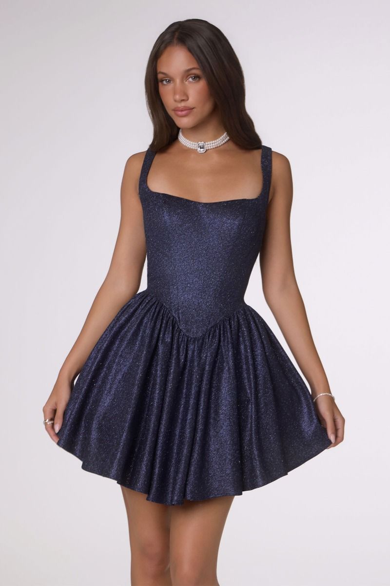 Martine Mini Dress - Shimmering Fit & Flare Cocktail Dress