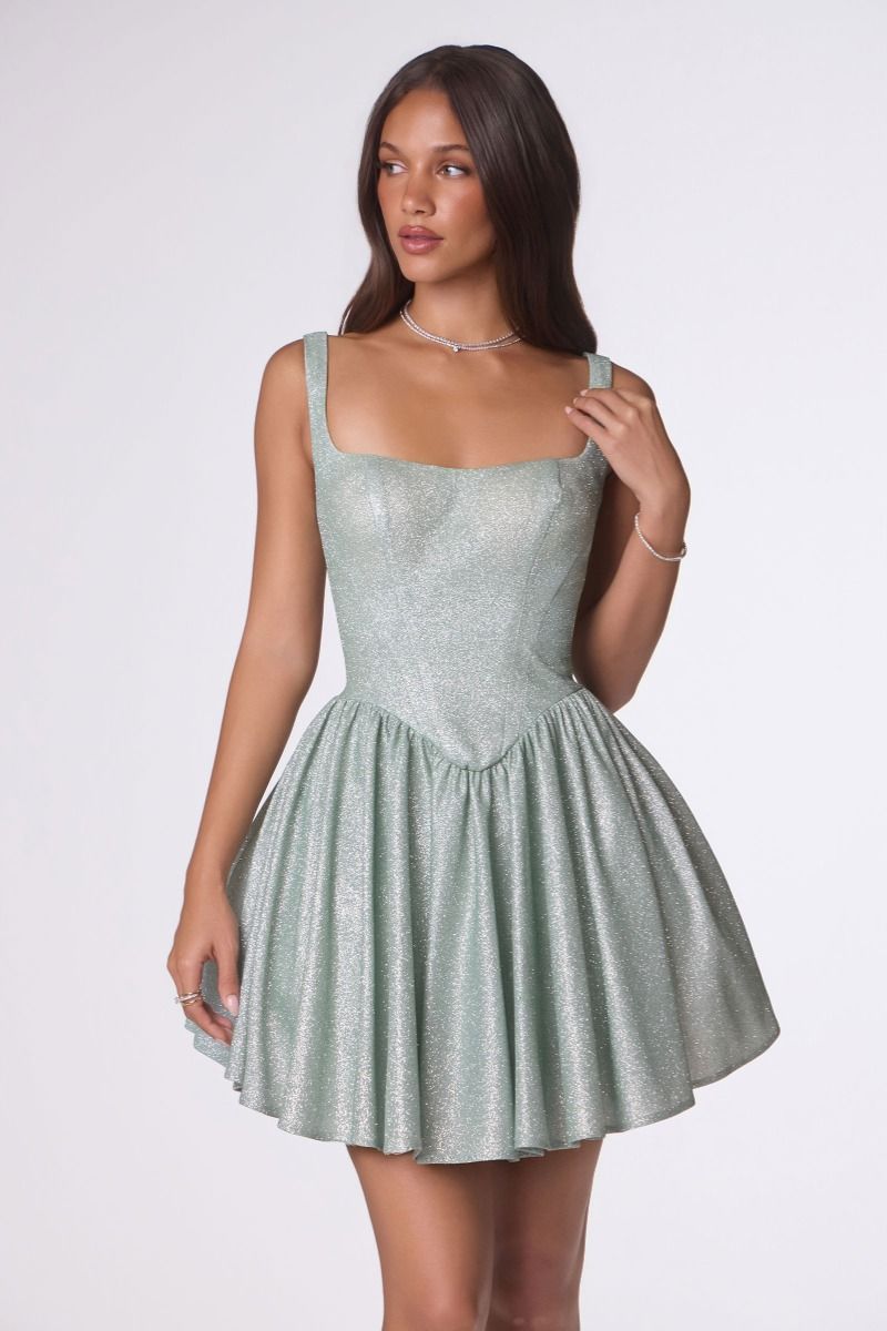 Martine Mini Dress - Shimmering Fit & Flare Cocktail Dress