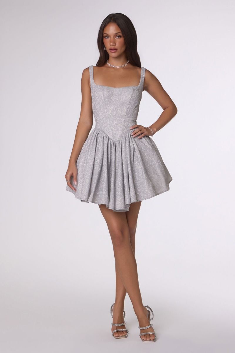 Martine Mini Dress - Shimmering Fit & Flare Cocktail Dress