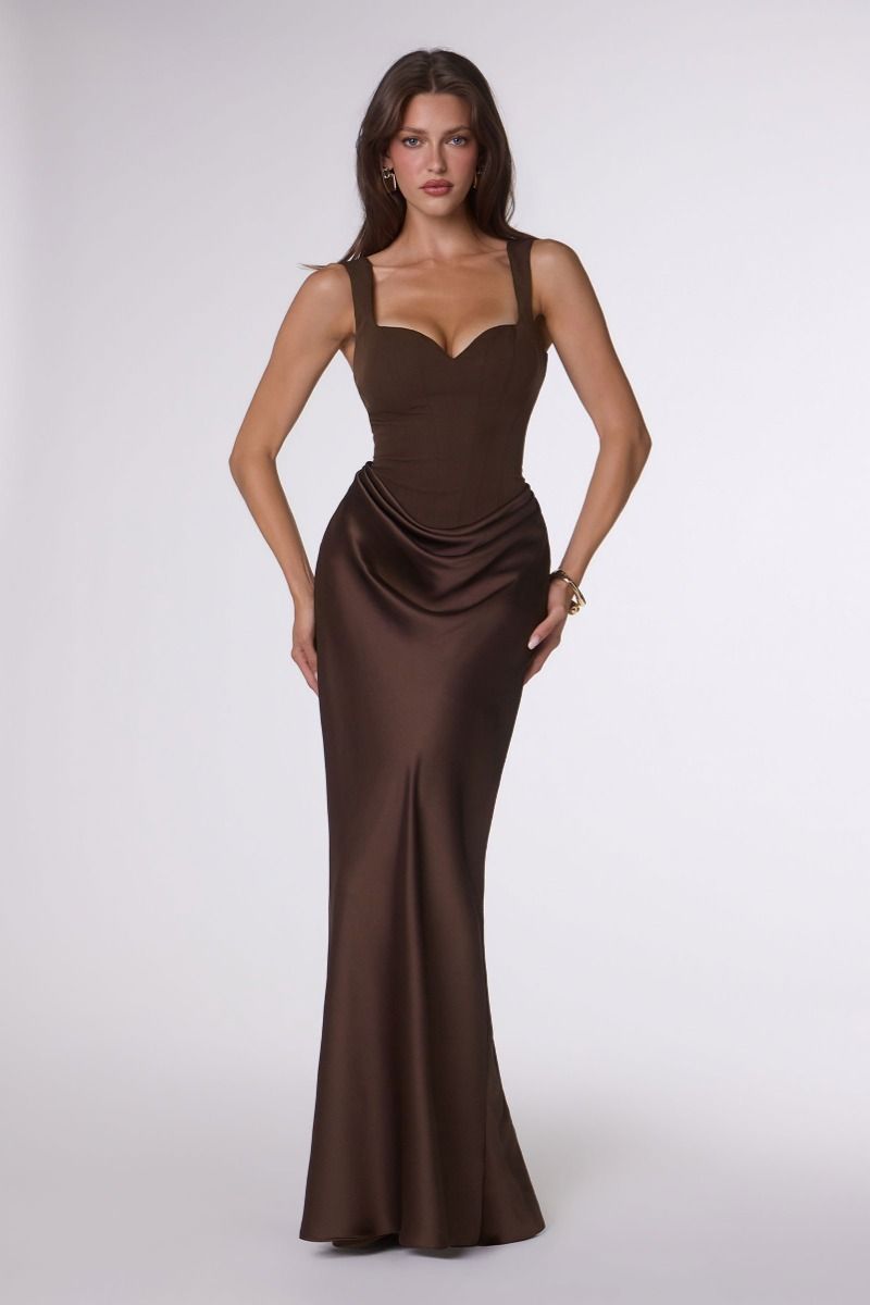 Rylan Gown - Crepe & Satin Evening Dress