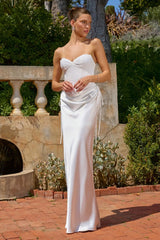 Eugenie Convertible Dress - Mini Dress With Detachable Long Skirt - Off White