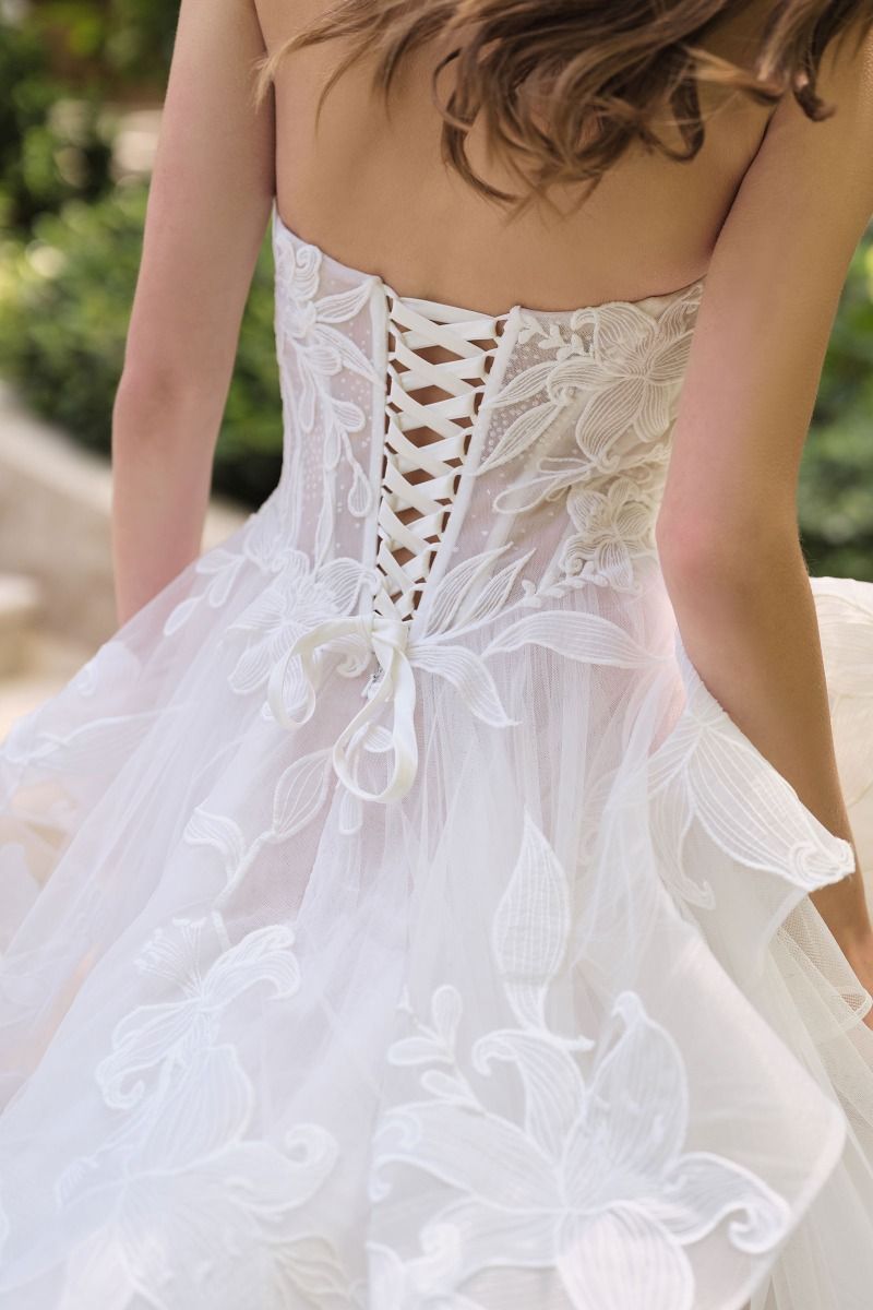 WL059 - Star Lily Floral Ball Gown - Andrea & Leo