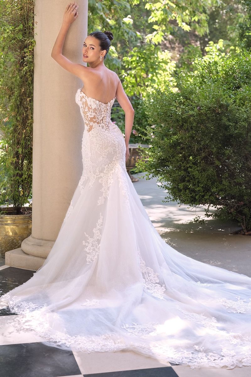 WL065 - Hera Lace Mermaid Gown With Removable Sleeves - Andrea & Leo