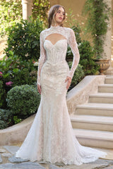 WL071 - Athena Lace Mermaid Gown With Bolero - Andrea & Leo