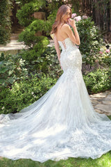 WL088 - Marilyn Lace Mermaid Gown - Andrea & Leo