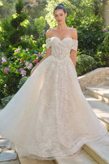 WL090 - Audrey Lace Ball Gown - Andrea & Leo